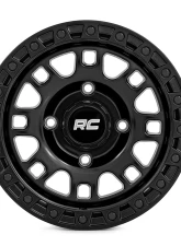 Rough Country 82 Series Wheel 14x7 4x156 +10mm Semi Gloss Black Aluminum                                     - 82140730 - Image 2