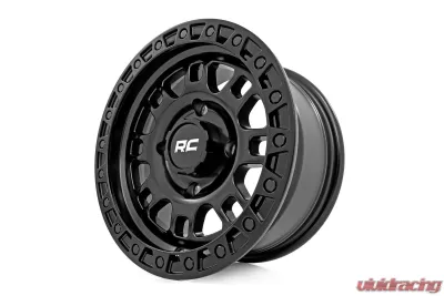 Rough Country 82 Series Wheel One-Piece Semi Gloss Black 14x7 4x137 +10mm - 82140733