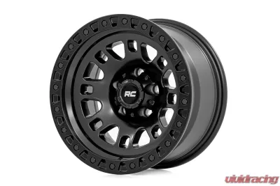 Rough Country 82 Series Wheel One-Piece Semi Gloss Black 18x9 6x135 0mm - 82180917