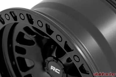 Rough Country 82 Series Wheel One-Piece Semi Gloss Black 18x9 6x135 0mm - 82180917