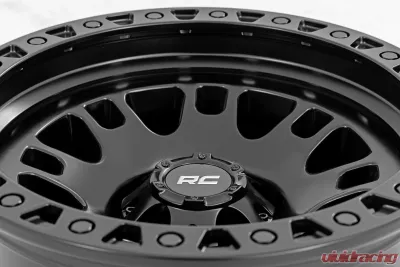 Rough Country 82 Series Wheel One-Piece Semi Gloss Black 18x9 6x135 0mm - 82180917