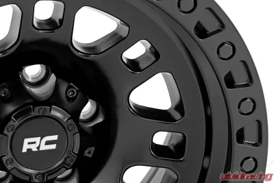 Rough Country 82 Series Wheel One-Piece Semi Gloss Black 18x9 8x6.5 -12mm - 82181210