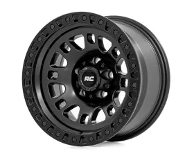 Rough Country 82 Series Wheel One-Piece Semi Gloss Black 18x9 5x5.5 -12mm