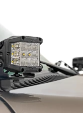 Rough Country LED Light Kit Ditch Mount 2" Black Pair Amber DRL Chevy Silverado 1500 99-06                                     - 82281 - Image 2