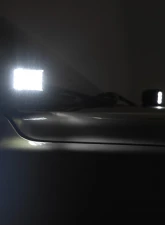Rough Country LED Light Kit Ditch Mount 2" Black Pair Amber DRL Chevy Silverado 1500 99-06                                     - 82281 - Image 6