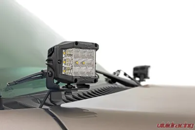 Rough Country LED Light Kit Ditch Mount 2" Black Pair Spot Chevy Silverado 1500 99-06 - 82282