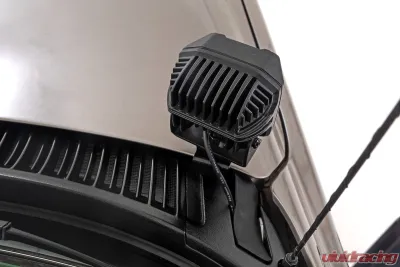 Rough Country LED Light Kit Ditch Mount 3.5" Amber DRL for 1999-2006 Chevy 1500 - 82286