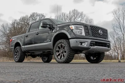 Rough Country 3" Bolt-On Suspension Lift Kit w/Upper Control Arms Nissan Titan 2004-2020 - 83400