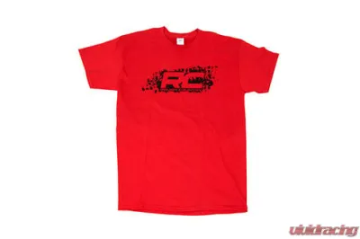 Rough Country Tread Short Sleeve T-Shirt Small Red 100% Preshrunk Cotton Classic Fit - 84033