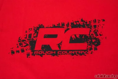 Rough Country Tread Short Sleeve T-Shirt Small Red 100% Preshrunk Cotton Classic Fit - 84033