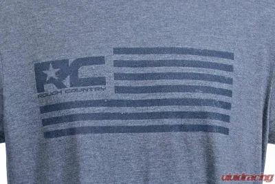 Rough Country Rough Country T-Shirt American Flag Blue 2XL - 840792X