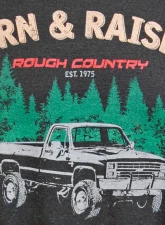Rough Country Rough Country T-Shirt Born & Raised Black 2XL                                     - 840812X - Image 2