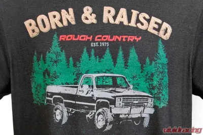 Rough Country Rough Country T-Shirt Born & Raised Black 2XL - 840812X