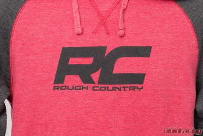 Rough Country Hoodie Heater Red | Gray 3XL - 840833X