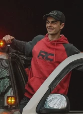 Rough Country Hoodie Heater Red | Gray XL                                     - 84083XL - Image 5