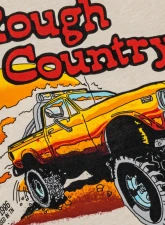 Rough Country T-Shirt Throwback Cream 2XL - Classic Truck Logo, Tagless Tri-Blend Fabric                                     - 840912XL - Image 2