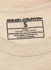 Rough Country T-Shirt Throwback Cream MD - Classic Truck Logo, Tagless Tri-Blend Fabric                                     - 84091MD - Image 3