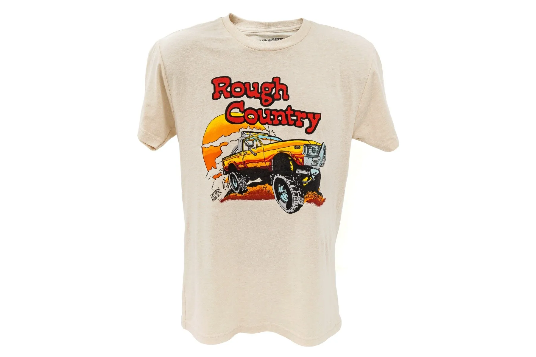 Rough Country Rough Country T-Shirt Throwback Cream SM - 84091SM