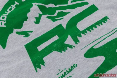 Rough Country RC Mountains T-Shirt Heather Gray Small, Tagless Tri-Blend Fabric - 84093SM