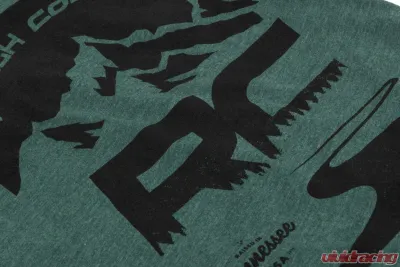 Rough Country T-Shirt RC Mountains Forest Green 2XL Tagless Tri-Blend Fabric - 840942XL