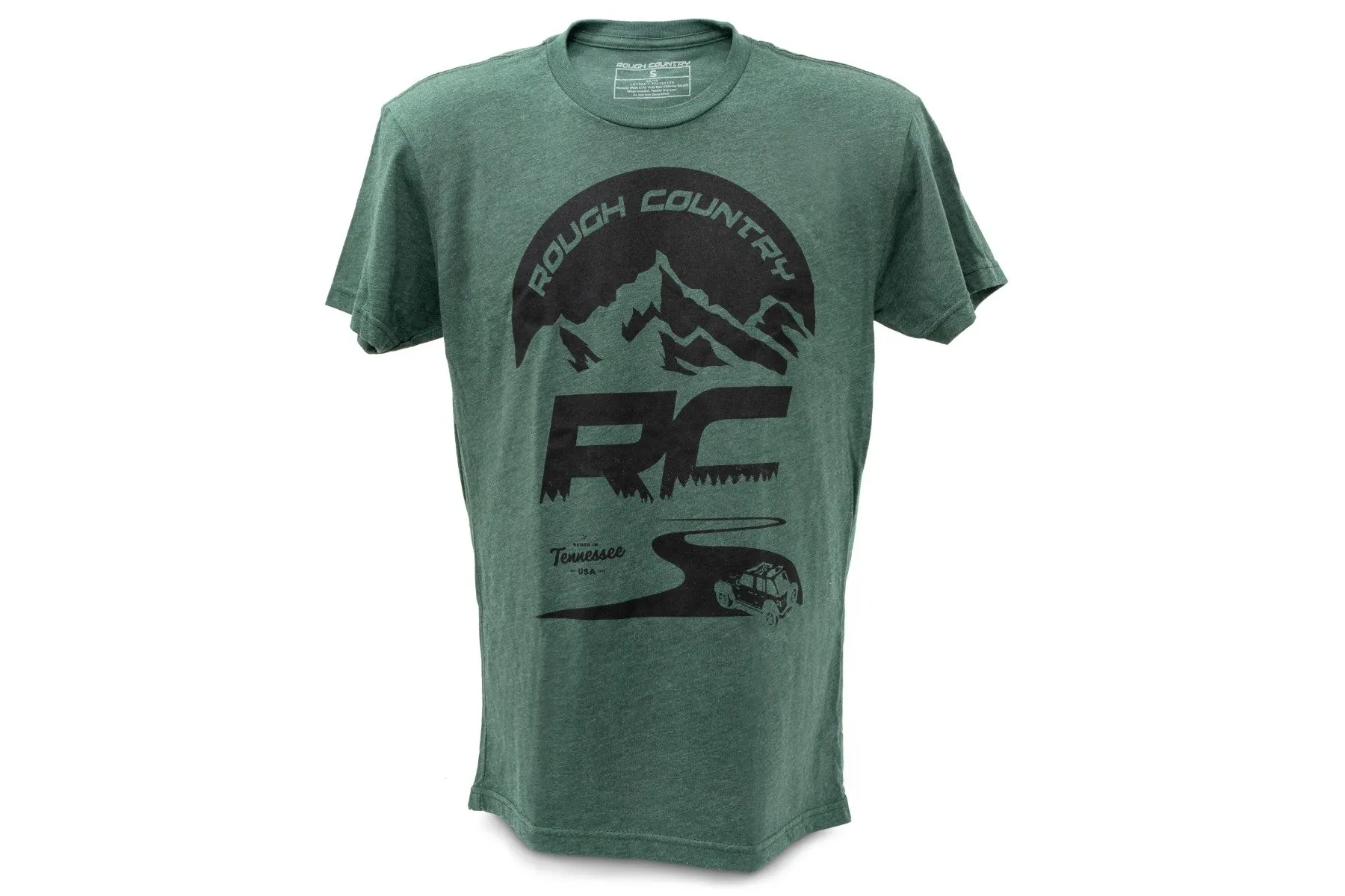 Rough Country T-Shirt RC Mountains Forest Green XL - 84094XL