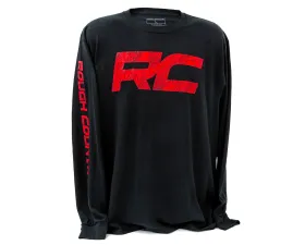 Rough Country Rough Country Long Sleeve RC Tread Sleeve Black LG