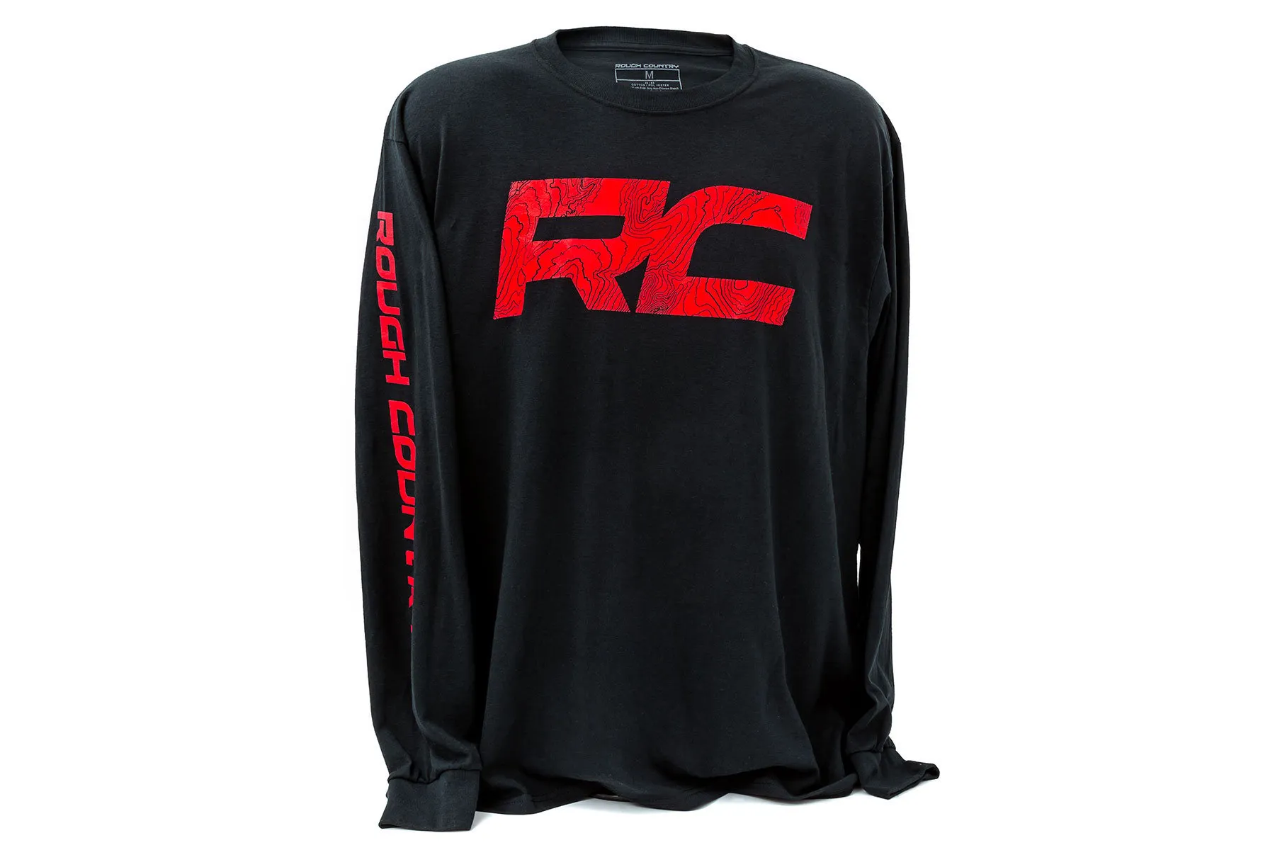 Rough Country Long Sleeve RC Tread Sleeve Black MD - 84099MD