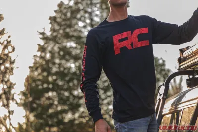 Rough Country Rough Country Long Sleeve RC Tread Sleeve Black MD - 84099MD