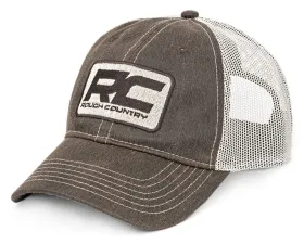 Rough Country Hat Mesh Brown w/Patch