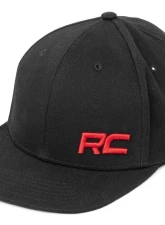 Rough Country Hat Flat Bill Black w/Red Logo                                     - 84123 - Image 3