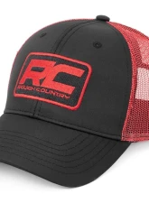 Rough Country Hat Red Mesh Black | Red w/Patch                                     - 84124 - Image 3