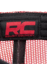 Rough Country Hat Red Mesh Black | Red w/Patch                                     - 84124 - Image 3