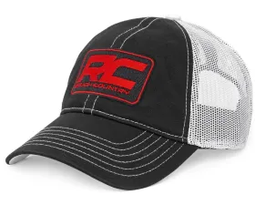 Rough Country Hat White Mesh Black | White w/Patch