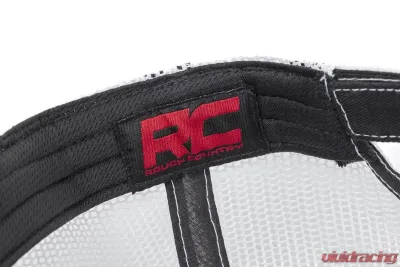 Rough Country Hat White Mesh Black | White w/Patch - 84125