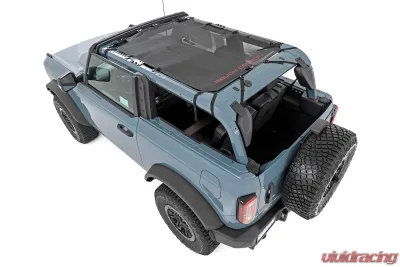 Rough Country Mesh Bikini Top Plus Black Ford Bronco 2021-2022 - 85116