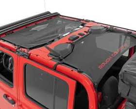 Rough Country Mesh Bikini Top Plus Black Jeep Gladiator JT 4WD 2020-2025