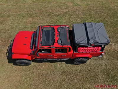 Rough Country Mesh Bikini Top Plus Black Jeep Gladiator JT 4WD 2020-2025 - 85118
