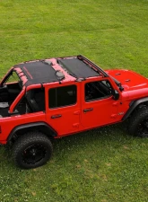 Rough Country Mesh Bikini Top Plus 18-20 4-Door, Black Jeep Wrangler JL Unlimited 2018-2020                                     - 85120 - Image 2