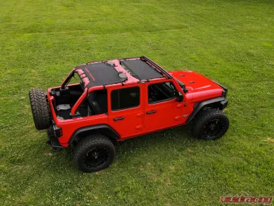 Rough Country Mesh Bikini Top Plus 18-20 4-Door, Black Jeep Wrangler JL Unlimited 2018-2020 - 85120