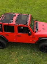 Rough Country Mesh Bikini Top Plus 18-20 4-Door, Black Jeep Wrangler JL Unlimited 2018-2020                                     - 85120 - Image 4
