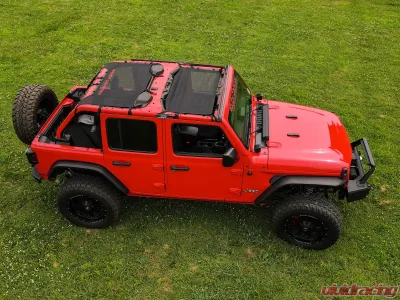 Rough Country Mesh Bikini Top Plus 18-20 4-Door, Black Jeep Wrangler JL Unlimited 2018-2020 - 85120