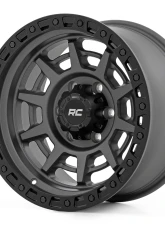 Rough Country 85 Series Wheel Simulated Beadlock Gunmetal Gray | Black 17x9 8x6.5 +0                                     - 85170010A - Image 4