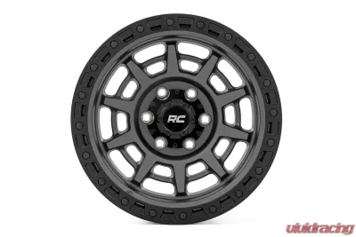 Rough Country 85 Series Wheel Simulated Beadlock Gunmetal Gray | Black 17x9 8x6.5 +0 - 85170010A