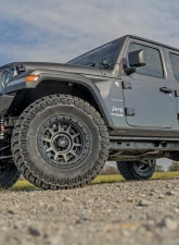 Rough Country 85 Series Wheel Simulated Beadlock Gunmetal Gray | Black 17x9 5x5 -12mm                                     - 85170918A - Image 5