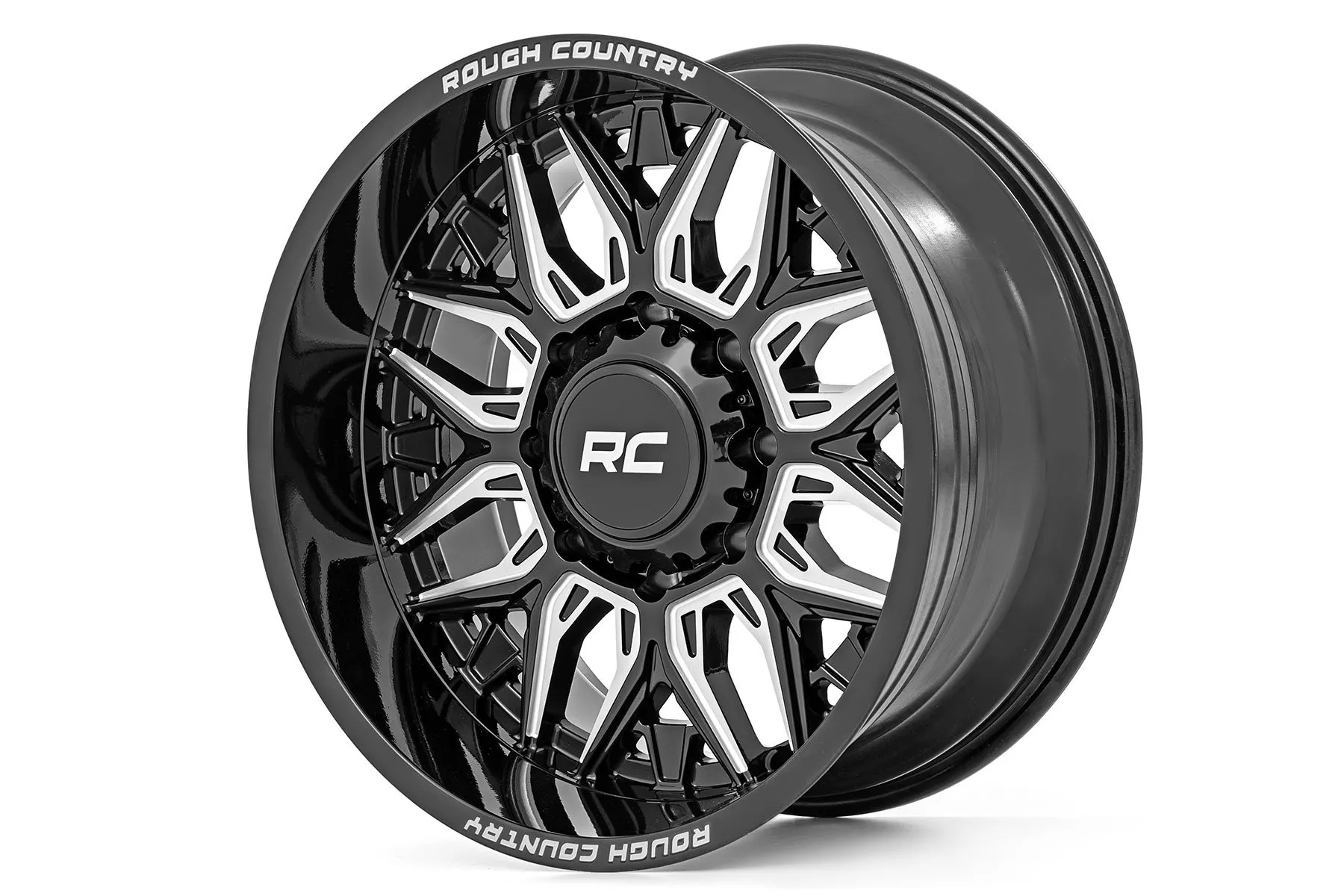 Rough Country 86 Series Wheel One-Piece Gloss Black 20x10 6x135 -19mm - 86201017