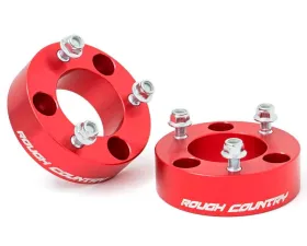 Rough Country 2.5 Inch Leveling Kit Red Spacers