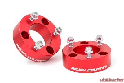 Rough Country 2.5 Inch Leveling Kit Red Spacers - 865RED