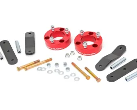 Rough Country 2.5 Inch Leveling Kit Red Spacers