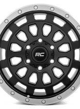 Rough Country 87 Series 17x8.5 Black Machined Simulated Beadlock Wheel 6x5.5 for Chevy/GMC/Toyota                                     - 87170912B - Image 2