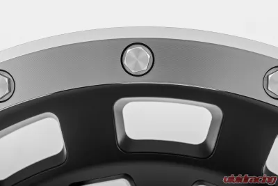 Rough Country 87 Series 17x8.5 Black Machined Simulated Beadlock Wheel 6x5.5 for Chevy/GMC/Toyota - 87170912B